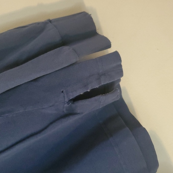 Vintage Lands End Mens Longsleeve Polo Size Medium Cotton Rugby Style Navy - Picture 2 of 11